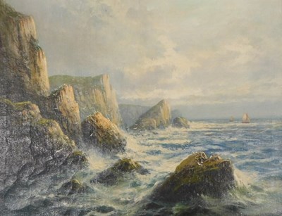 Lot 19 - Frank Hider (1861-1933). On the Cornish Coast,...