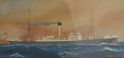 Lot 34 - H P Rane (19thC/20thC). S.S. City of Durham,...