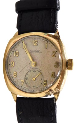 Lot 232 - A Rotary Super-Sports gentleman's 9ct gold...