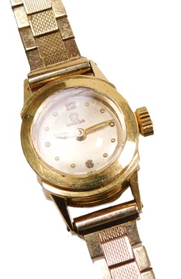 Lot 234 - An Omega lady's 9ct gold cased wristwatch,...