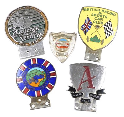 Lot 43 - Five car badges, comprising a...