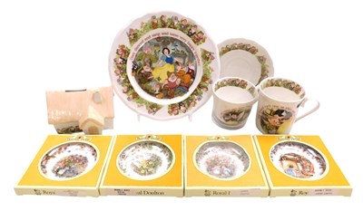 Lot 73 - An Aynsley porcelain Snow White and The Seven...