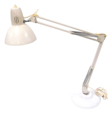 Lot 275 - An Anglepoise type cream and white table lamp.