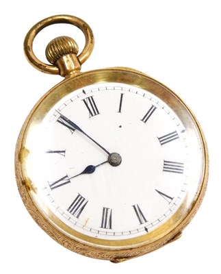 Lot 563 - An early 20thC lady's pocket watch, open face,...