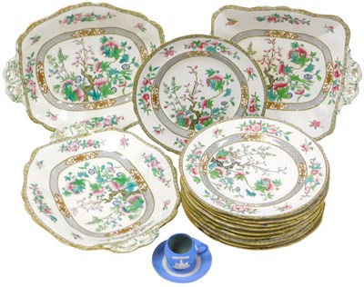 Lot 108 - A late 19thC porcelain Indian Tree pattern...