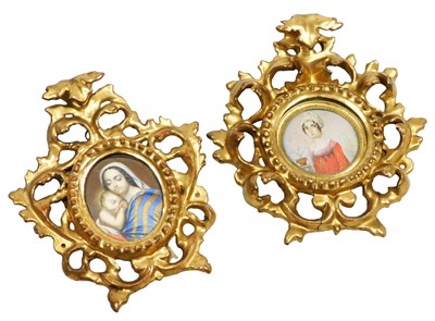 Lot 117 - English school (19thC). Miniature half length...