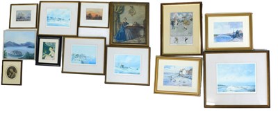 Lot 229 - Brian Fensome (20thC). Country landscape,...