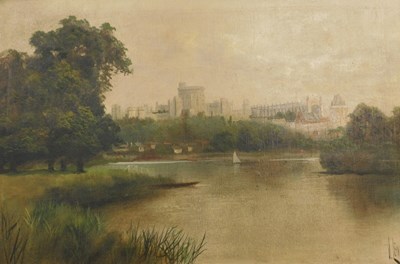 Lot 211 - J Lewis (19thC/20thC). Windsor Castle, oil on...