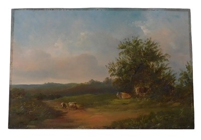 Lot 173 - 19thC British School. Cattle and sheep in...
