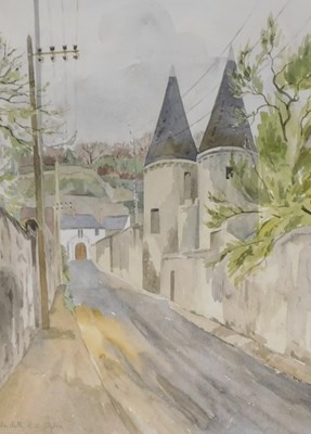 Lot 164 - Judith A Allenby Oyler (20thC). Village street...