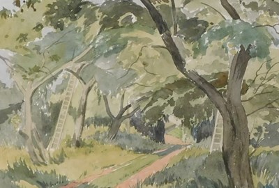 Lot 165 - Judith A Allenby Oyler (20thC). Woodland scene,...