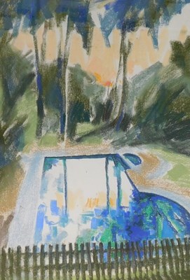 Lot 166 - Gill Nadin (1928-1996). Landscape, pastel,...