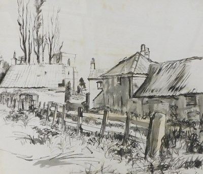 Lot 152 - Tom Robinson (20thC). Grasby, watercolour,...