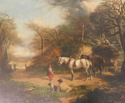 Lot 137 - 19thC British School. Pastoral scene with...