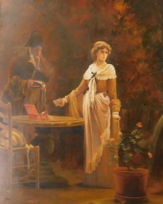 Lot 109 - 19thC/20thC School. The Love Letters, oil on...