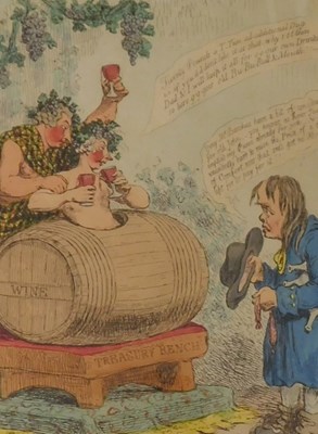 Lot 119 - After James Gillray (1757-1815). The Wine Duty,...