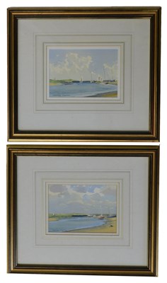Lot 271 - Godfrey Sayers (19thC/20thC). Estuary scene,...