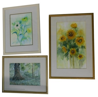 Lot 265 - Marion M Smith (20thC). Sunflowers,...