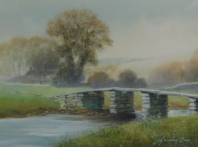 Lot 252 - Gordon Lees (b.1933). River landscape,...