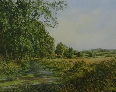 Lot 253 - Tony Malton (20thC). Country landscape,...
