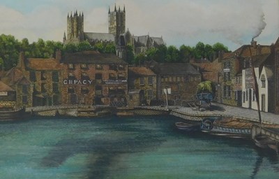 Lot 285 - M J Neale (20thC). The Old Brayford, Lincoln,...