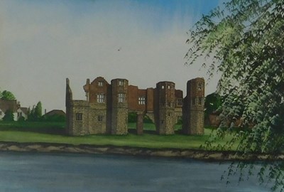 Lot 286 - M J Neale (20thC). Torksey Castle, watercolour...
