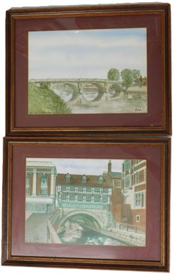 Lot 289 - M J Neale (20thC). High Bridge Lincoln,...