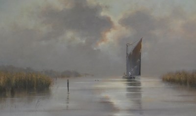 Lot 279 - David F Dane (b1943). Mist and haze - Barton...