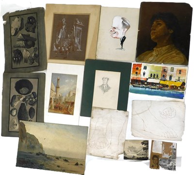 Lot 313 - 19thC/20thC works. Various contents of folder...