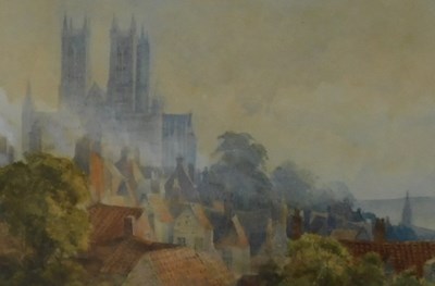 Lot 307 - 19thC British School. Lincoln Cathedral,...