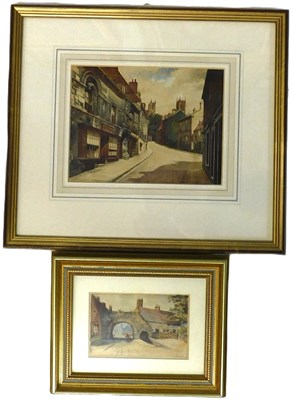 Lot 308 - 20thC British School. Steep Hill, Lincoln,...