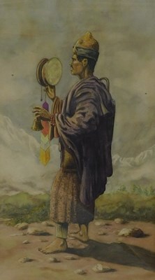 Lot 309 - W Bryson (19thC/20thC). Tibetan Beggar...