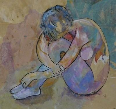 Lot 320 - Charlotte Stephenson (20thC). Woman sitting,...