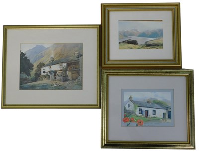 Lot 332 - After Heaton-Cooper. Coloured print, and two...