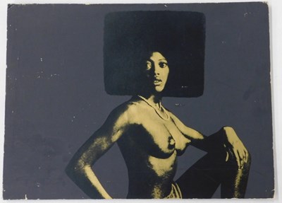 Lot 333 - 20thC School. Nude portrait, screenprint on...