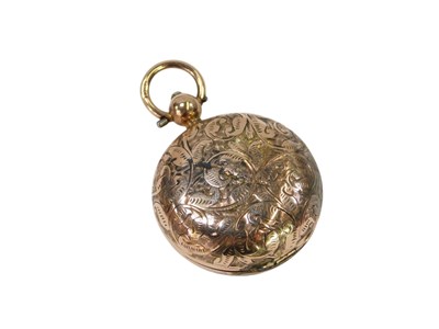 Lot 60 - A 9ct gold sovereign case, with shield...