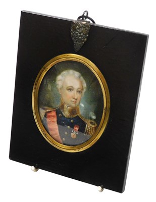 Lot 89 - English School (early 19thC). Bust portrait of...