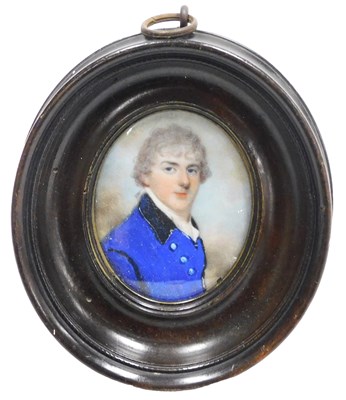 Lot 91 - English School (19thC).  Bust portrait of...