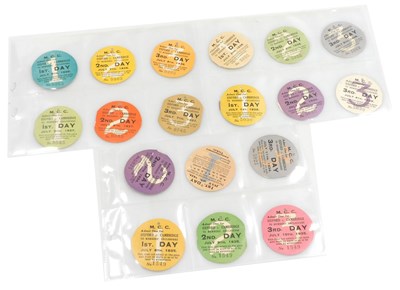 Lot 173 - Sixteen NCC Permittance tags...
