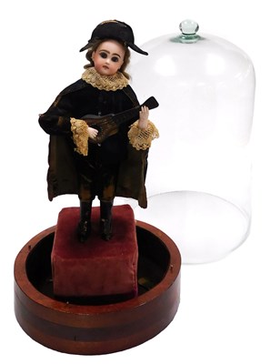 Lot 3 - A late 19thC Tete Jumeau musical automaton,...