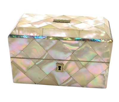 Lot 228 - An early 20thC mother of pearl and abalone...