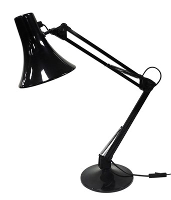 Lot 255 - A Searchlight black Anglepoise type table lamp.