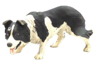 Lot 267 - A Lawson Rudge raku pottery figure of a Border...