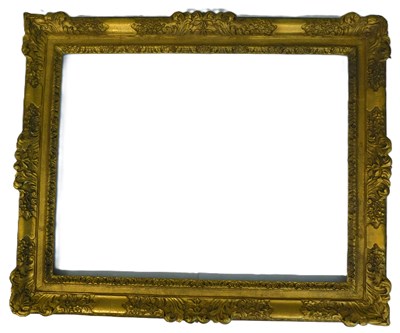 Lot 363 - Gilt picture frame, 112.5cm x 92cm, picture...