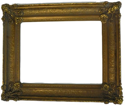 Lot 369 - Gilt picture frame, 84cm x 85cm, picture...