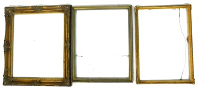 Lot 378 - Gilt picture frame, 64cm x 74cm, picture...