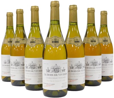 Lot 401 - Seven bottles of Le Bois de Viviers chardonnay...