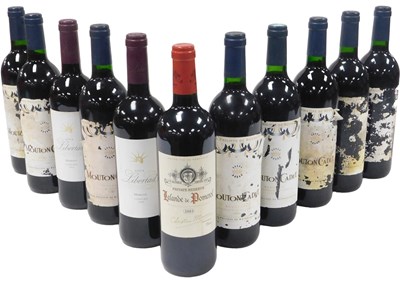 Lot 402 - Eight bottles of Mouton Cadet bordeaux 2001,...
