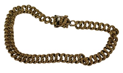 Lot 120 - A double row open link bracelet, with an open...