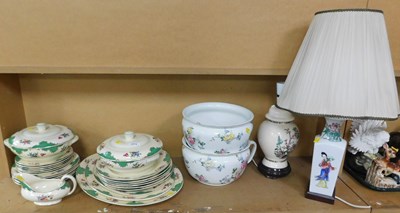 Lot 2012 - A Booths part dinner service, decorated with...